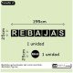 Vinilo rebajas para escaparate 1