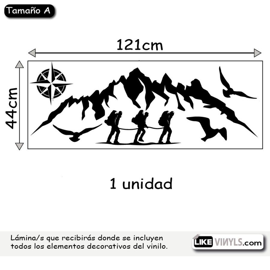 Vinilo para vehículos y caravanas: Montañistas