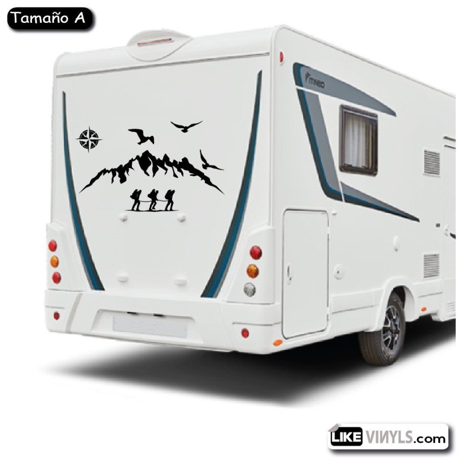 VINILOS MONTAÑAS ESCALADORES AUTOCARAVANA
