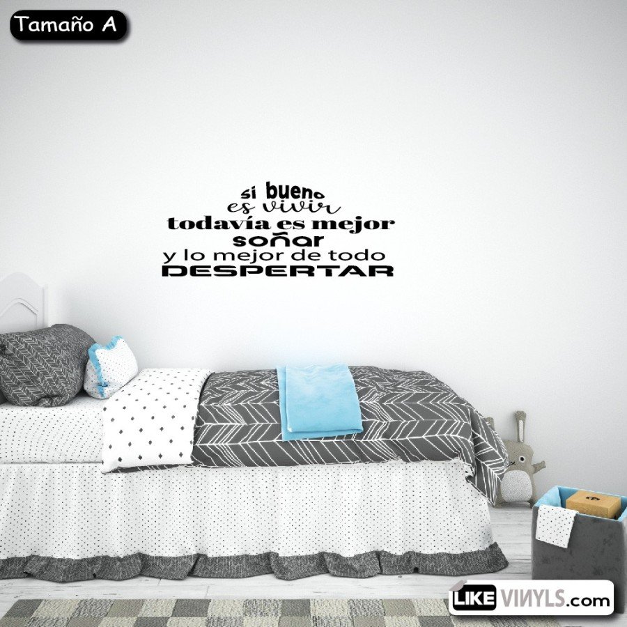 VINILO FRASES SOÑAR DESPERTAR