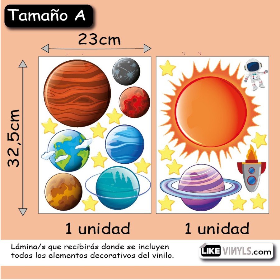 Vinilo planetas sistema solar