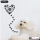 vinilo mascotas perro corazon