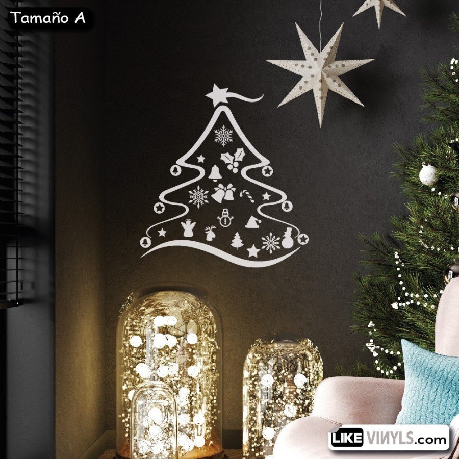 VINILO NAVIDAD ARBOL