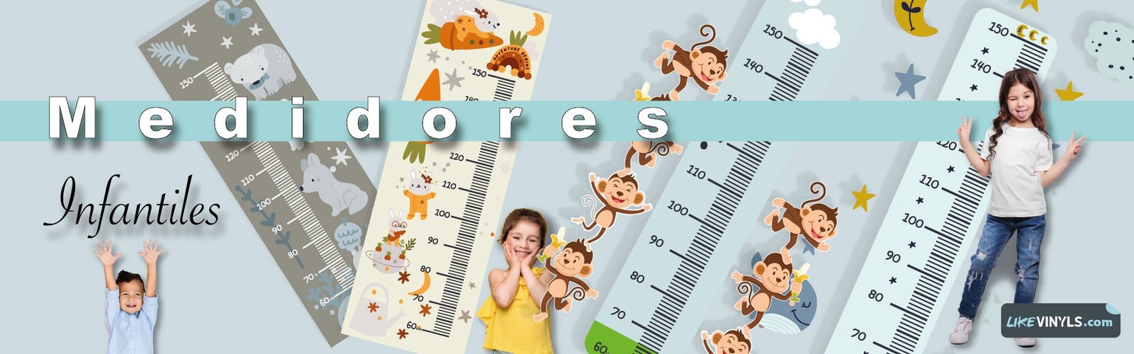 Vinilos medidores niños